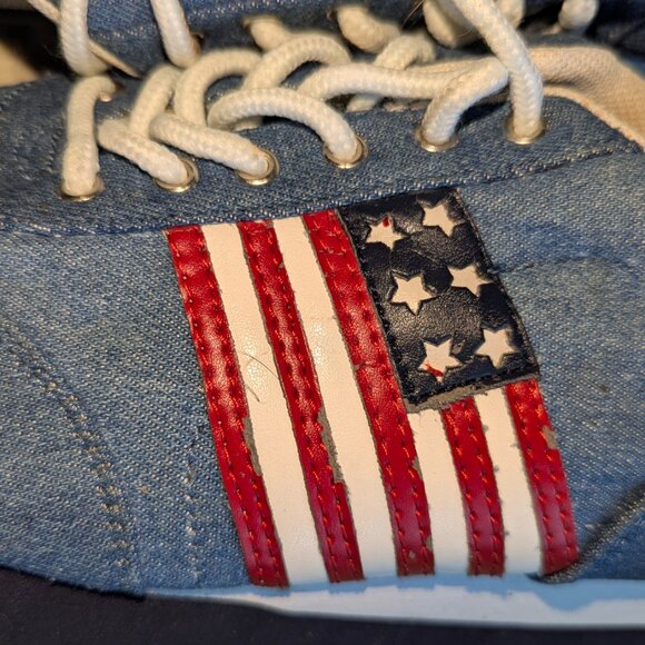Denim USA Flag Sneakers 8.5 by Rouge Helium - Picture 6 of 9